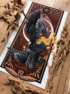 Black Bird Print